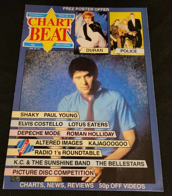 Chart Beat Magazine #9, 1983, Duran Duran, Police, Paul Young, Depeche Mode