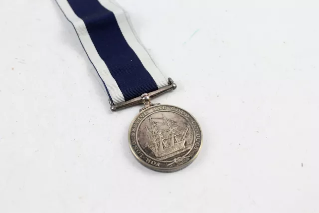 Boxed ER.II Navy Long Service Medal Named CWEM(O), D107065K