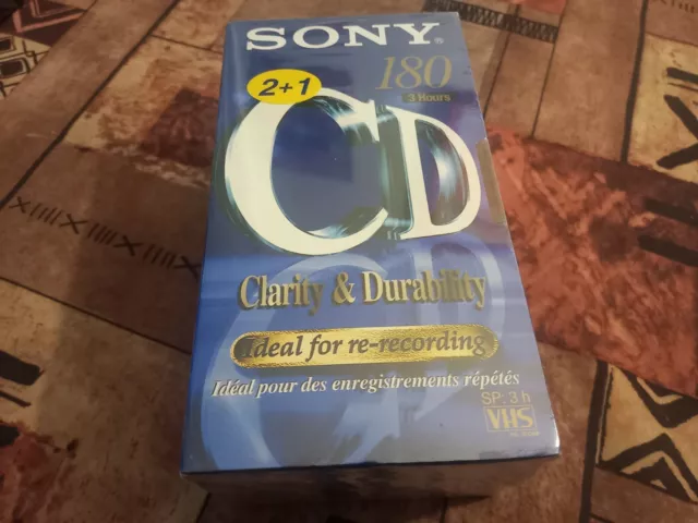 VHS - SONY 180 CD - Cassette Neuve Sous Blister 3h