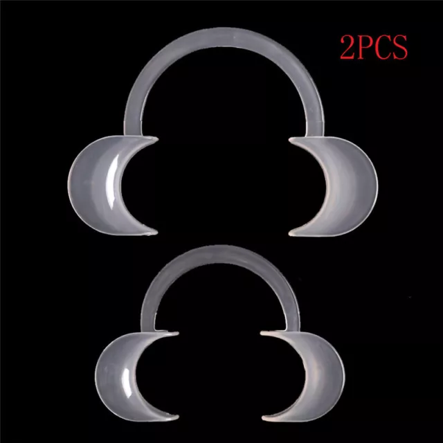 2pcs C Type Mouth Opener Dental Orthodontic Plastic Cheek Lip Retractor D-w YIUK