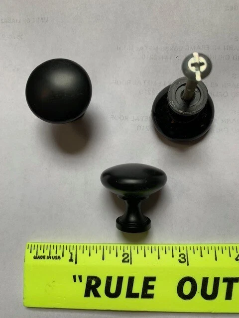Matte Black Cabinet Knobs Hardware  Kitchen/Bedroom Drawer Cupboard Handle Pulls