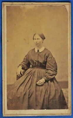 CDV Photo Woman Hoop Skirt Shanabrook Greencastle PA Civil War Era 1860s