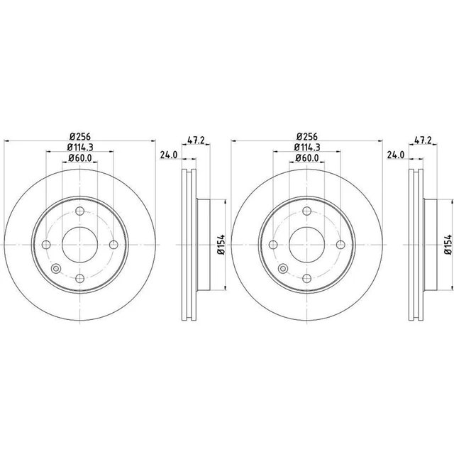 Disque De Frein Avant HELLA – 296mm, épaisseur 28mm, 5/7 Trous, Ventilé, Compatible Renault Trafic III, Opel Vivaro B (réf 8DD 355 122-601) - 8