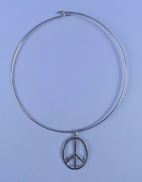 Original Unused late 1960s Peace Pendant & Choker