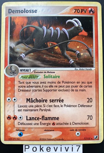 Carte Pokemon DEMOLOSSE 7/115 Holo Bloc EX Forces Cachées FR