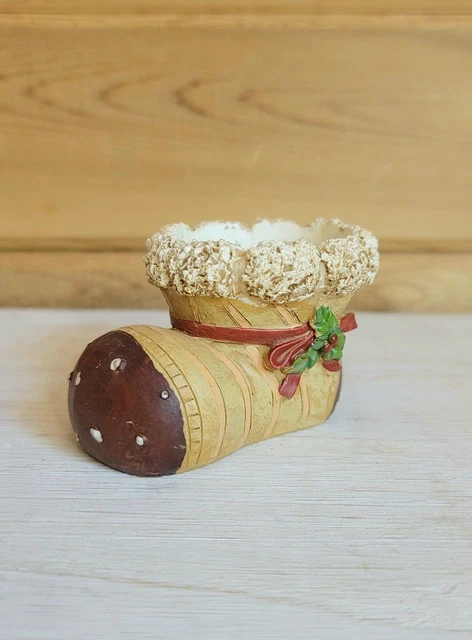 Medias de té de Navidad soporte para velas marrón