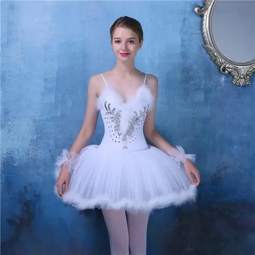 Adult Professional Ballet Tutu Ballet Dance Skating Dress Swan Ballet Dress 11
