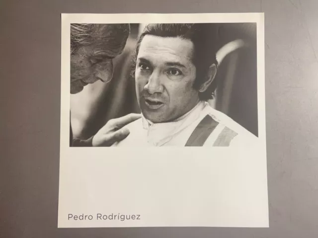 1971 Pedro Rodriguez, Le Mans, Portrait - Jesse Alexander Photo, Print RARE!!