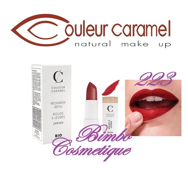 Recharge De Rouge à Lèvres Bio Couleur Caramel - Teinte 287 Rouge Rose Nacré - 3,5g - Non Parfumé