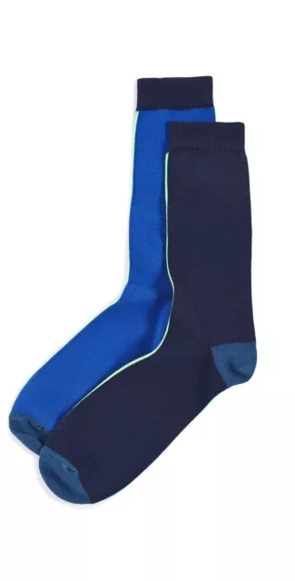 NWT $35 Paul Smith vertical stripe navy/black socks Made in England! Yours for?