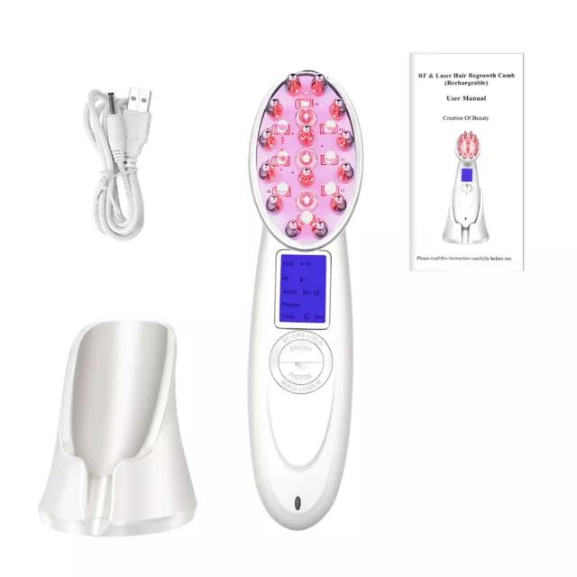 Laser Hair Growth Comb Anti Hair Loss Massager Hair Regrowth Comb Brush BS3
