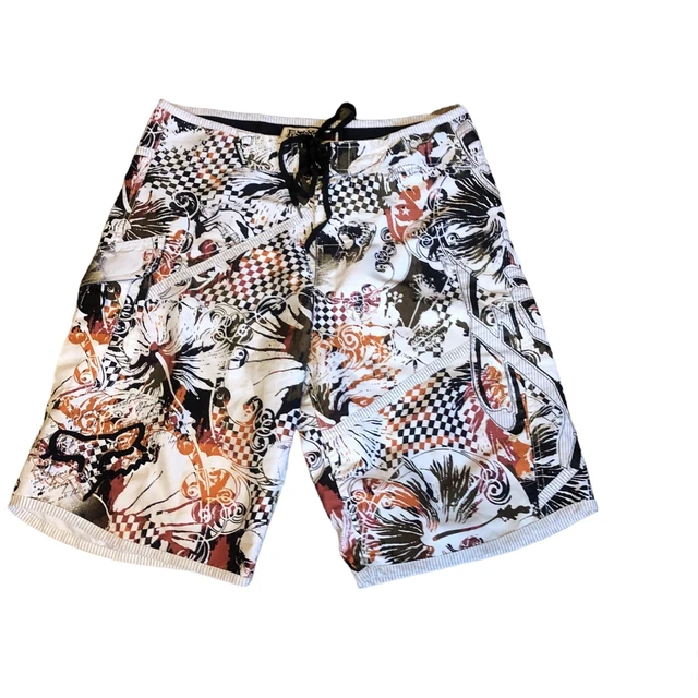 Fox Racing Men's Colorful Board Shorts Swim Size 34