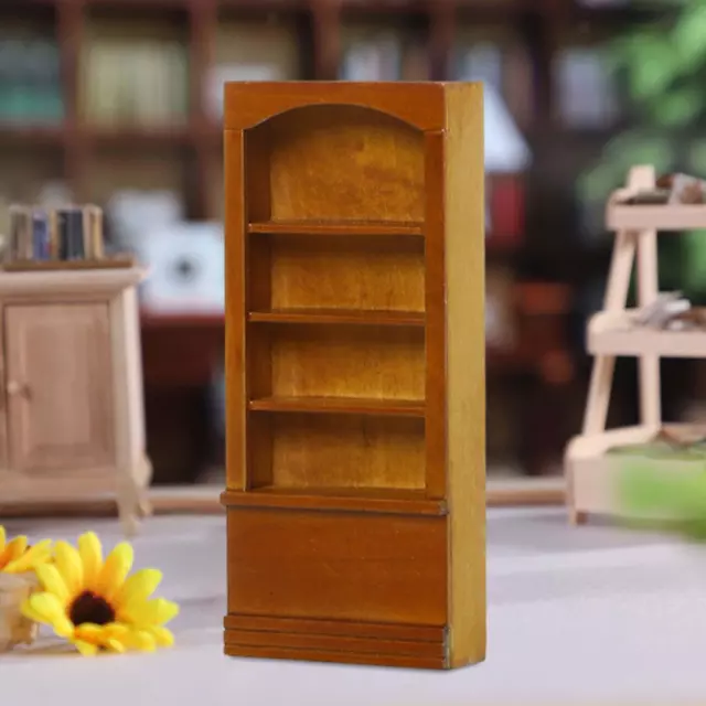 1:12 Dollhouse Miniature Furniture Bookshelf Mini Cabinet for Kitchen