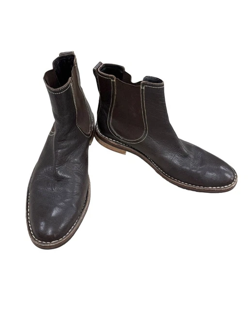 COLE HAAN MEN’S brown leather ankle boots size 13 SKU 3821 £31.28 ...