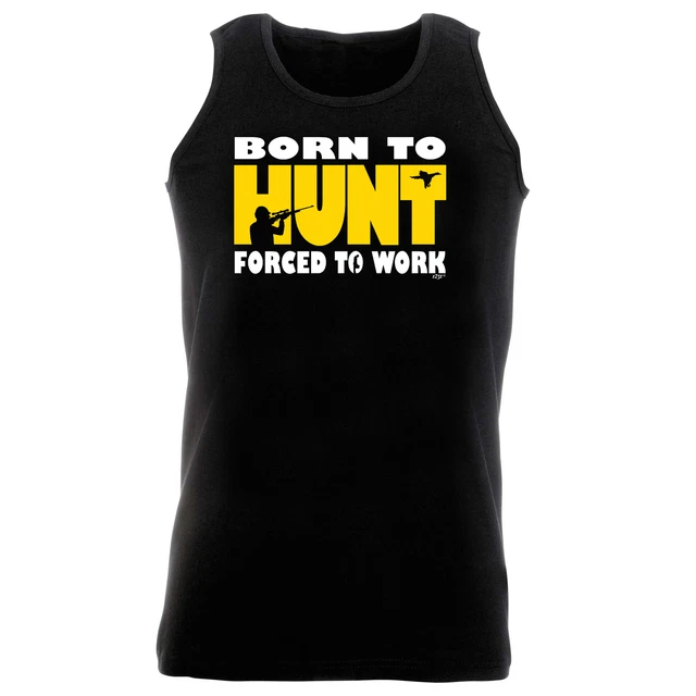Gilet allenamento senza maniche Born To Hunt regalo divertente novità canotta palestra allenamento