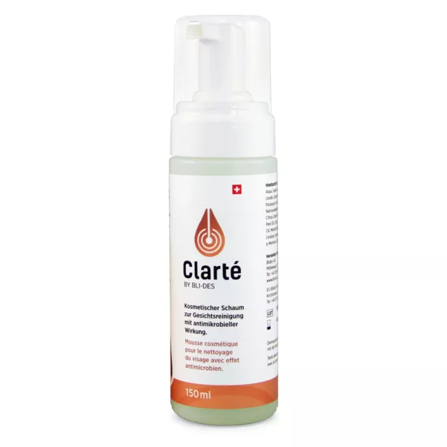 Clarte pelle pura - per la pulizia della pelle contro brufoli da acne (150 ml Clarté Hautrein)