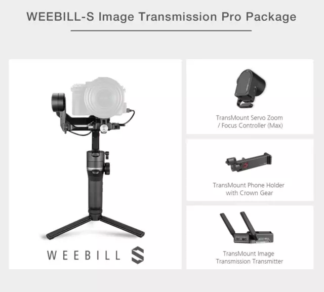 Gimbal Zhiyun Weebill S - Pro image transmission package Occasion comme neuf