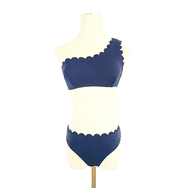 Cupshe Damen Texturiertes Bikini Set mit Scallop und mittlerer Taille
