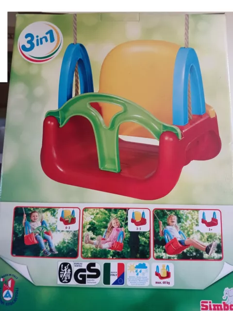 Babyschaukel Schaukel Kinderschaukel 3 in 1  Simba Gartenschaukel  Outdoor Neu