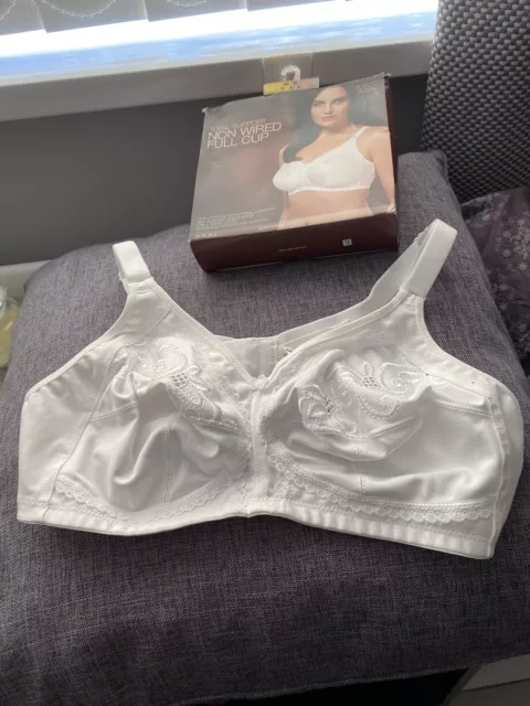 M & S NON WIRED FULL CUP BRA 40F TOTAL SUPPORT BEIGE NATURAL MARKS SPENCER