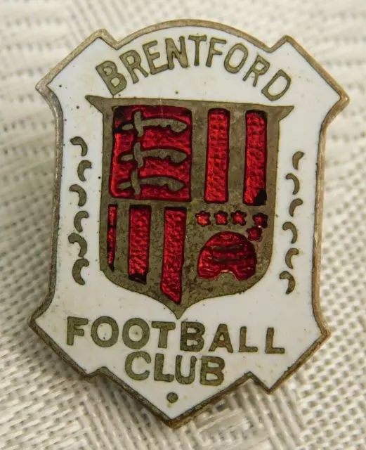 Vintage Enamel Brentford Fc Football Club Supporters Enamel Badge 3