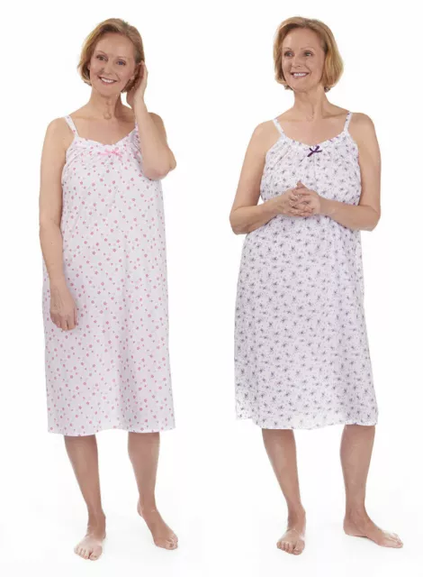 LADIES DAMART SILKY Shiny Sleeveless Nightie Nightdress Uk Sizes 8-16 L:52  £6.99 - PicClick UK