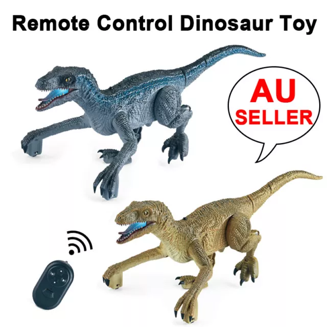 Realistic Walking RC Remote Control Dinosaur Toy with LED Light Simulated Sound