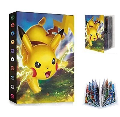 Album/Classeur Pour 400 Cartes Pokémon - 50 Pages à Poches, Fermeture Éclair, PU Étanche - Cadeau Enfant
