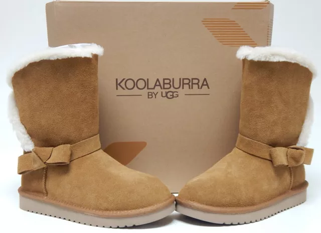Koolaburra by UGG Arlena Court Sz US 9 W Large EU 40 Femmes Bottes Daim Marron