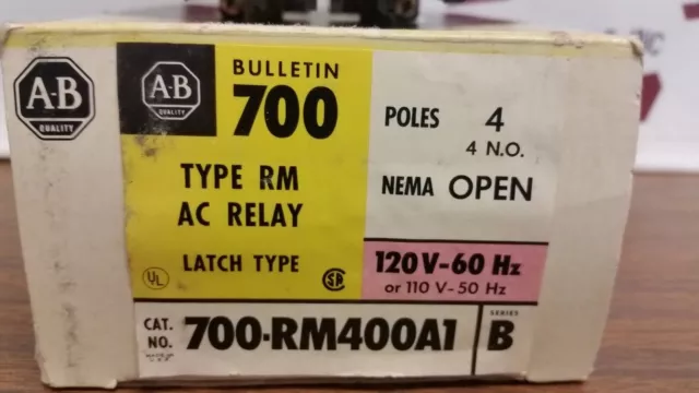 Allen-Bradley 700-RM400A1 Ser. B Type RM AC Relay 3