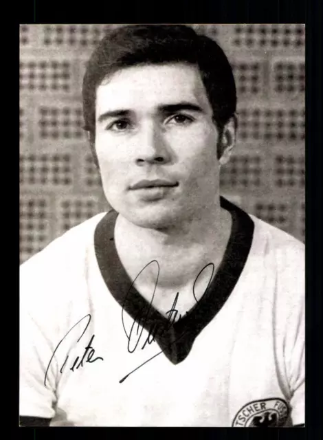 Peter Dietrich Autogrammkarte DFB WM 1970 Original Signiert