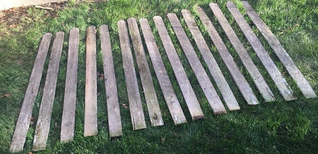 60” Weathered Barn Wood 15 Pcs Fence Boards Planks Reclaimed Old Cedar Rustic 2