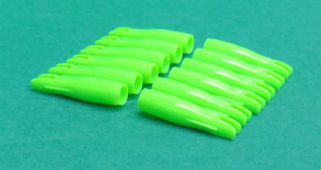 Easton - AFC 2540 Carbon Arrow 3-D Super Nocks - Lime Green - New Dozen