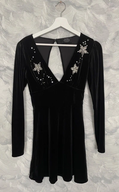 BERSHKA SPECIAL EDITION Sequin Black Dress Size Xs Brand New. 25.66 -  PicClick UK