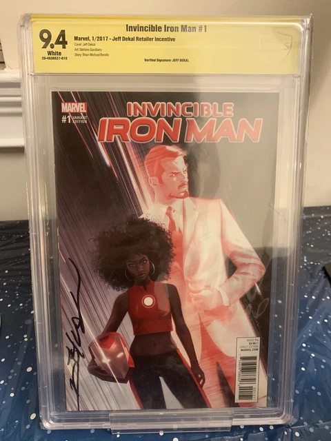 Invincible Iron Man #1 1:25 Jeff Dekal Variant CGC 9.4