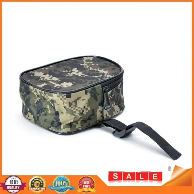 Portable Fishing Reel Storage Bag Digital Camouflage Protective Case Pouch
