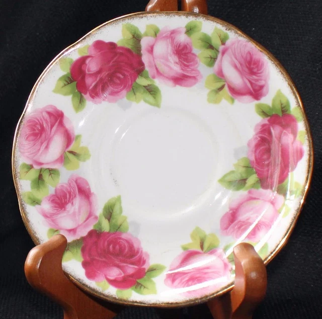 VINTAGE ROYAL ALBERT Bone China England OLD ENGLISH ROSE 5 1/2" 2