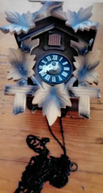 Antiguo reloj de cuco reloj de la Selva Negra, reloj de pared D946