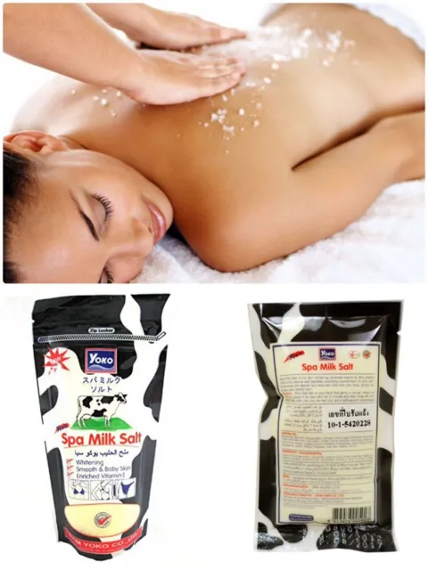 Exfoliante corporal enriquecido con vitamina E para baño de leche spa blanqueador de la piel suave
