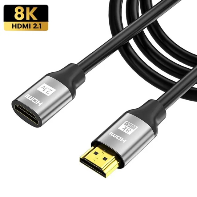 HDTV 48Gbps 8K 60Hz Câble d'extension HDMI HDMI 2.1 Cordon vidéo Mâle à femelle