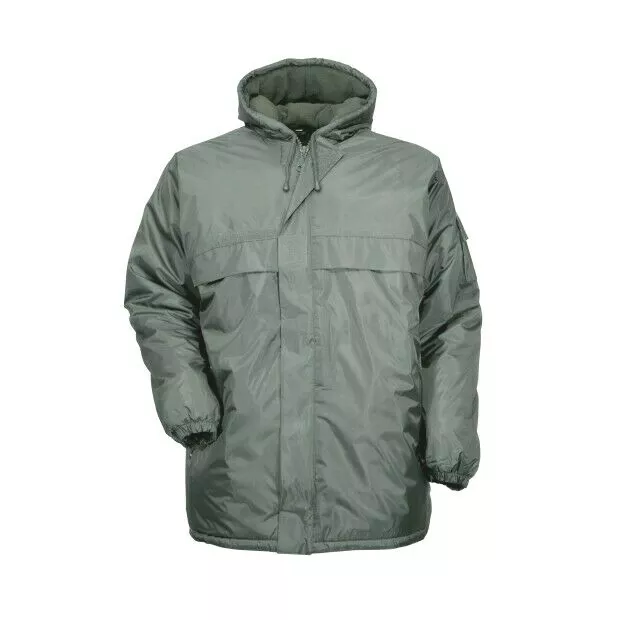 Parka coupe-vent fourré tempête vert armée taille XL imperméable polaire