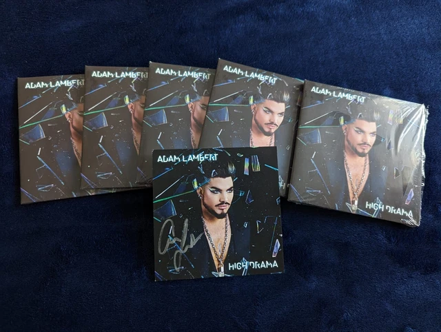 ADAM LAMBERT (QUEEN) 'High Drama' CD & Hand Signed Art Card!!! *IN HAND ...