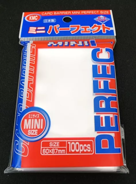 KMC Mini Perfect Fit / Size Sleeves - 100 Count - Yugioh Vanguard - 60x87mm