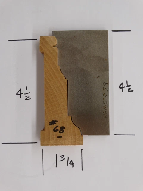 Shaper / Molder Custom Corrugated Back / CB Knives For 1 3/4" x 4 1/2"+ Casing