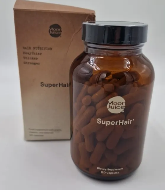 MOON JUICE SuperHAIR, Healthier, Thicker, Stronger Hair 120 Capsules