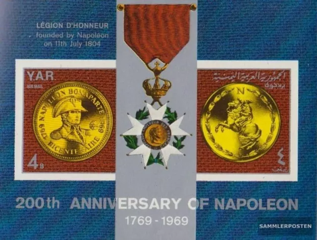 Nordjemen (Arabische Rep.) Block107 (kompl.Ausg.) postfrisch 1969 Napoleon I. Bo