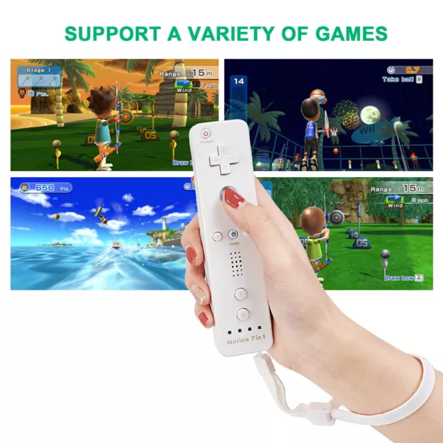 Für Nintendo Wii /Wii U Integrierter Motion Plus Wireless Gamepad-Controller DE 3
