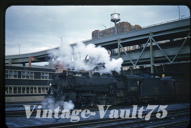 Original Slide B&M 3627 Boston & Maine Kodachrome 1950'S