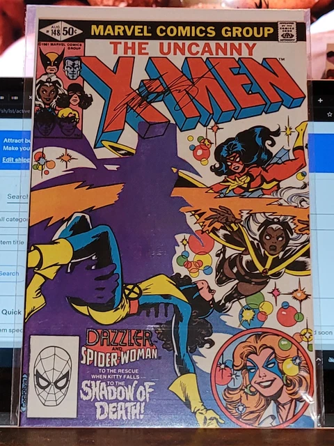 UNCANNY X-MEN #148 1ST APP CALIBAN-MAGNETO-DAZZLER SIGNED by CHRIS CLAREMONT