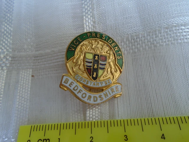 Vice Presidents Constant Be Bedfordshire County Council vintage badge  (# 51)